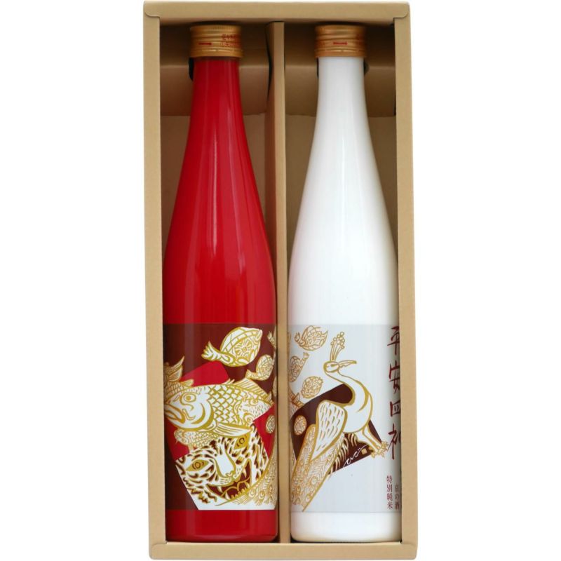 【佐々木酒造】平安四神紅白セット 500ml*2