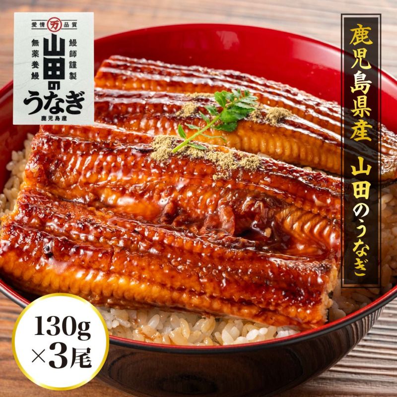 鹿児島県産 「山田のうなぎ」130ｇ 3尾（ご自宅用）